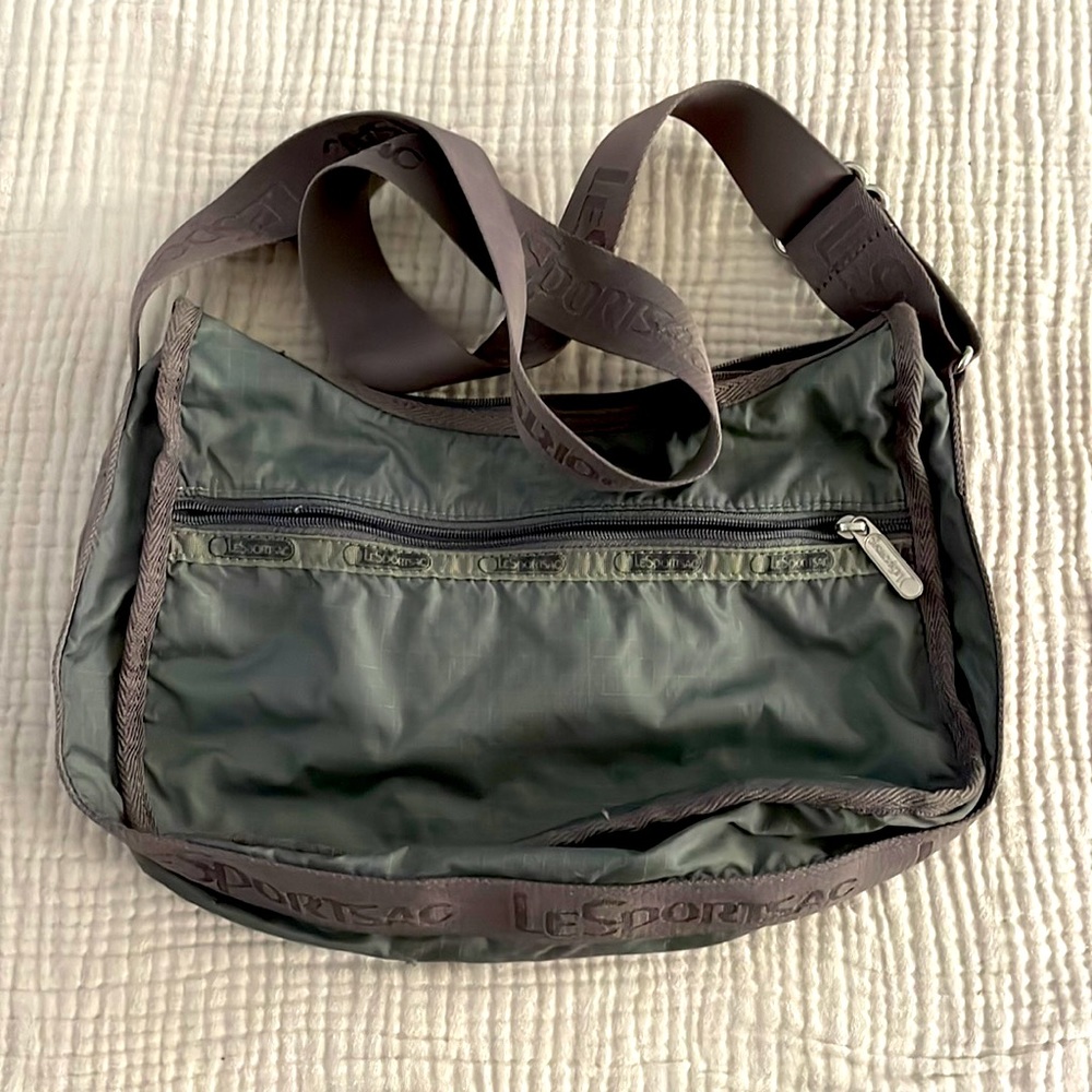 LeSportSac gray shoulder bag. Worn but clean.